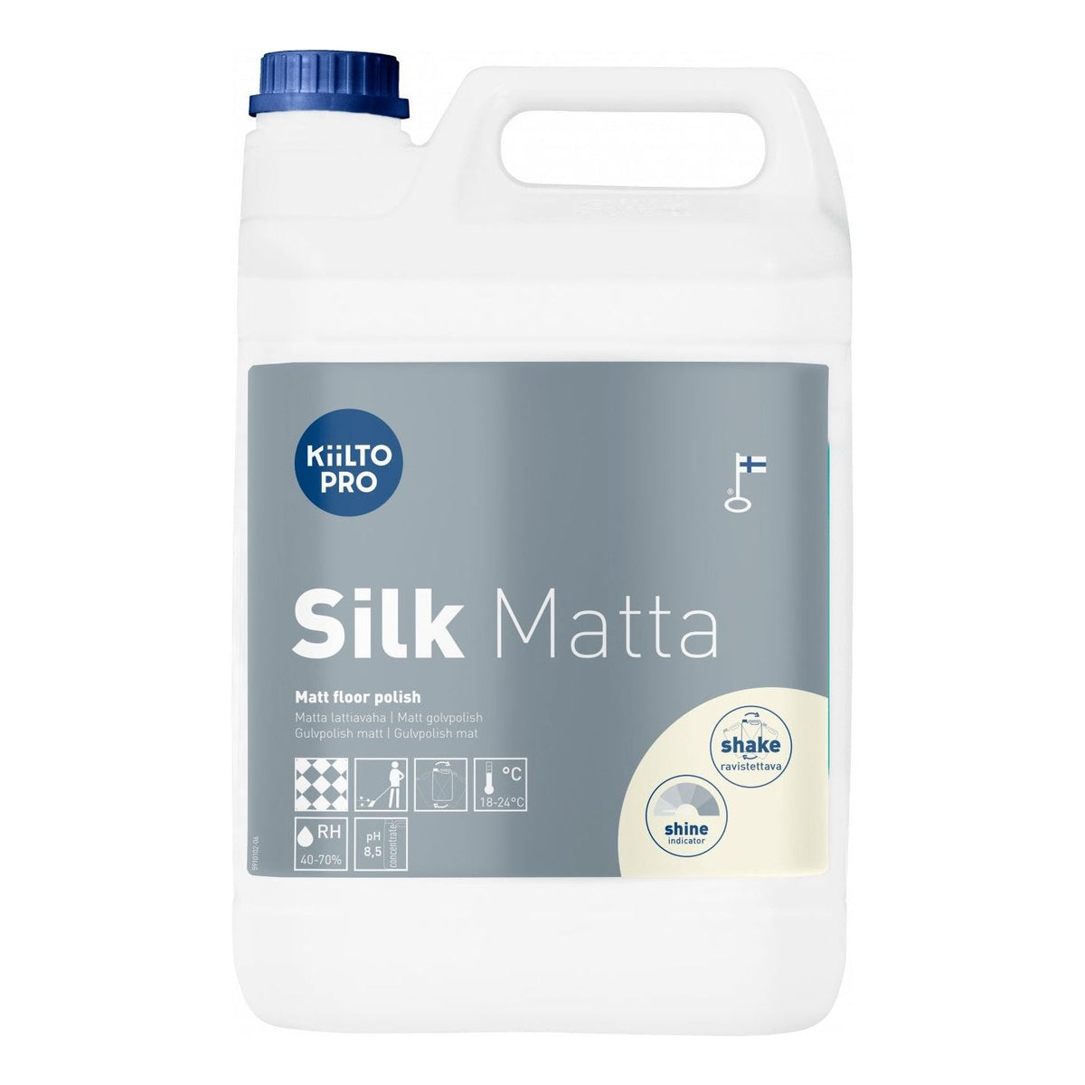 Kiilto Pro Silk Matta skridhæmmende polish 5 Liter - Sikkerhedsgiganten