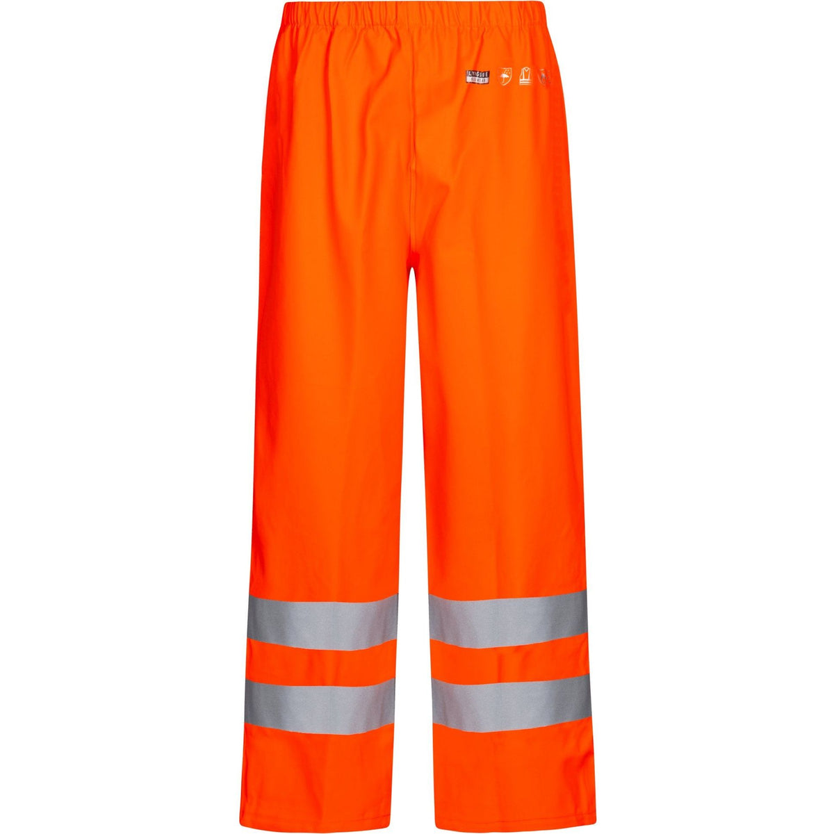 Lyngsøe brandhæmmende Hi - vis regnbukser PU FR - LR52 - Sikkerhedsgiganten