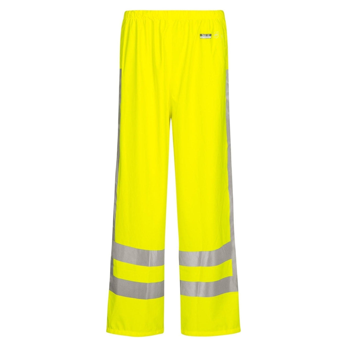Lyngsøe Hi - vis Regnbukser i PU kvalitet med RWS - reflekser LR71 - RWS - Sikkerhedsgiganten