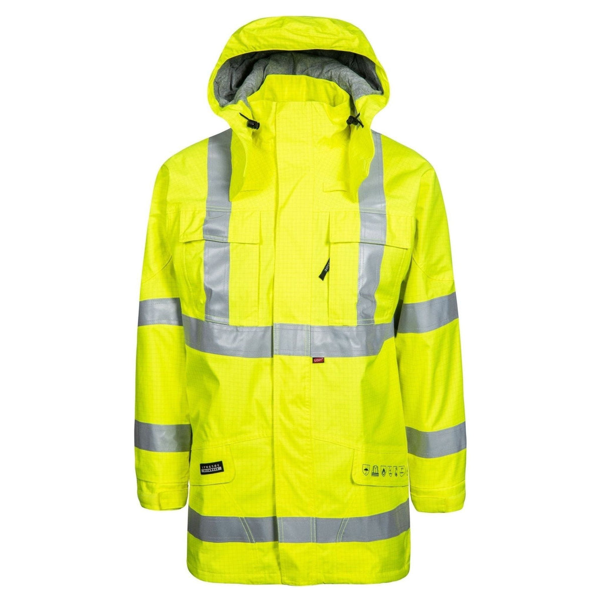 Lyngsøe multinorm Hi - vis jakke rivfast med foer ARC - LR17055 - Sikkerhedsgiganten