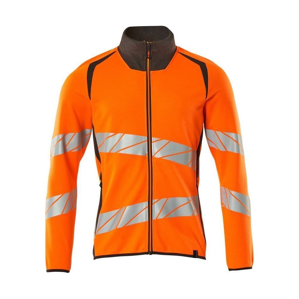Mascot® Accelerate Safe - Sweatshirt med lynlås, moderne pasform - 19184 - 781 - hi - vis - Sikkerhedsgiganten