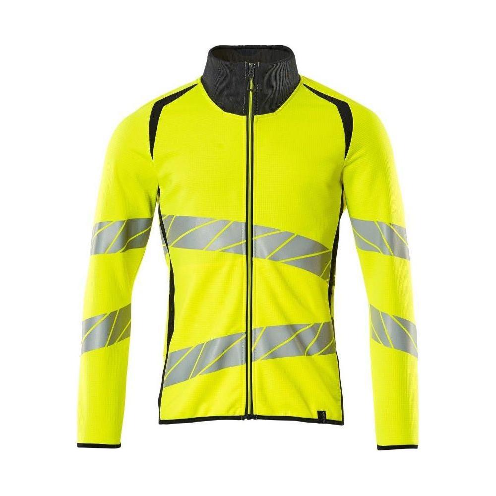 Mascot® Accelerate Safe - Sweatshirt med lynlås, moderne pasform - 19184 - 781 - hi - vis - Sikkerhedsgiganten