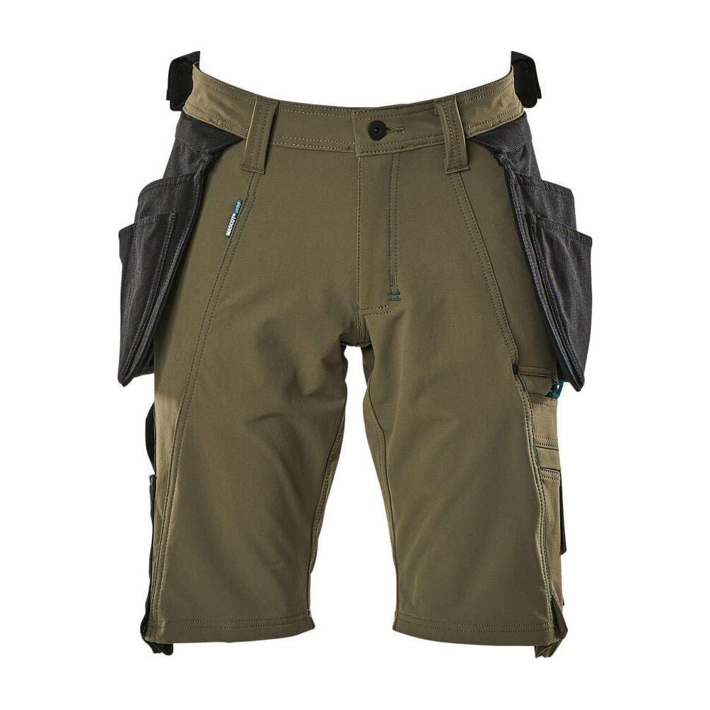Mascot® Advanced Shorts, aftagelige hængelommer, Stretch, mosgrøn 17149 - 311 - Sikkerhedsgiganten