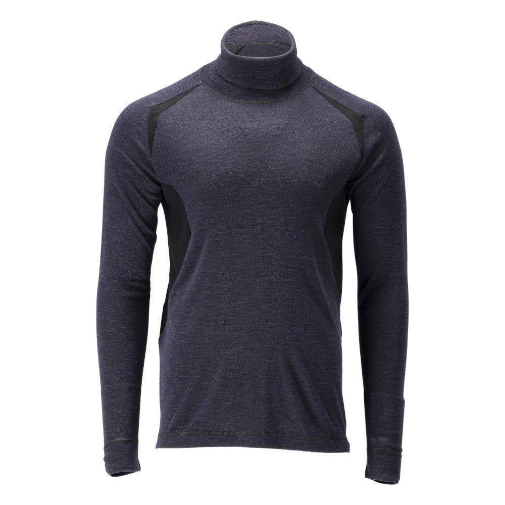 Mascot® Crossover Funktionsundertrøje, rullekrave, med uld antiflame 21981 - 426 - 010 marine - Sikkerhedsgiganten