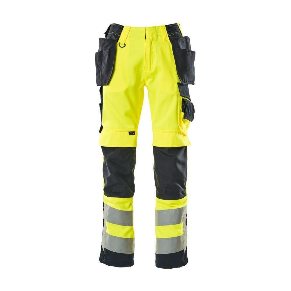 Mascot® Safe Supreme Wigan Håndværkerbukser 15531 - 860 - 17010 hi - vis gul/mørk marine - Sikkerhedsgiganten