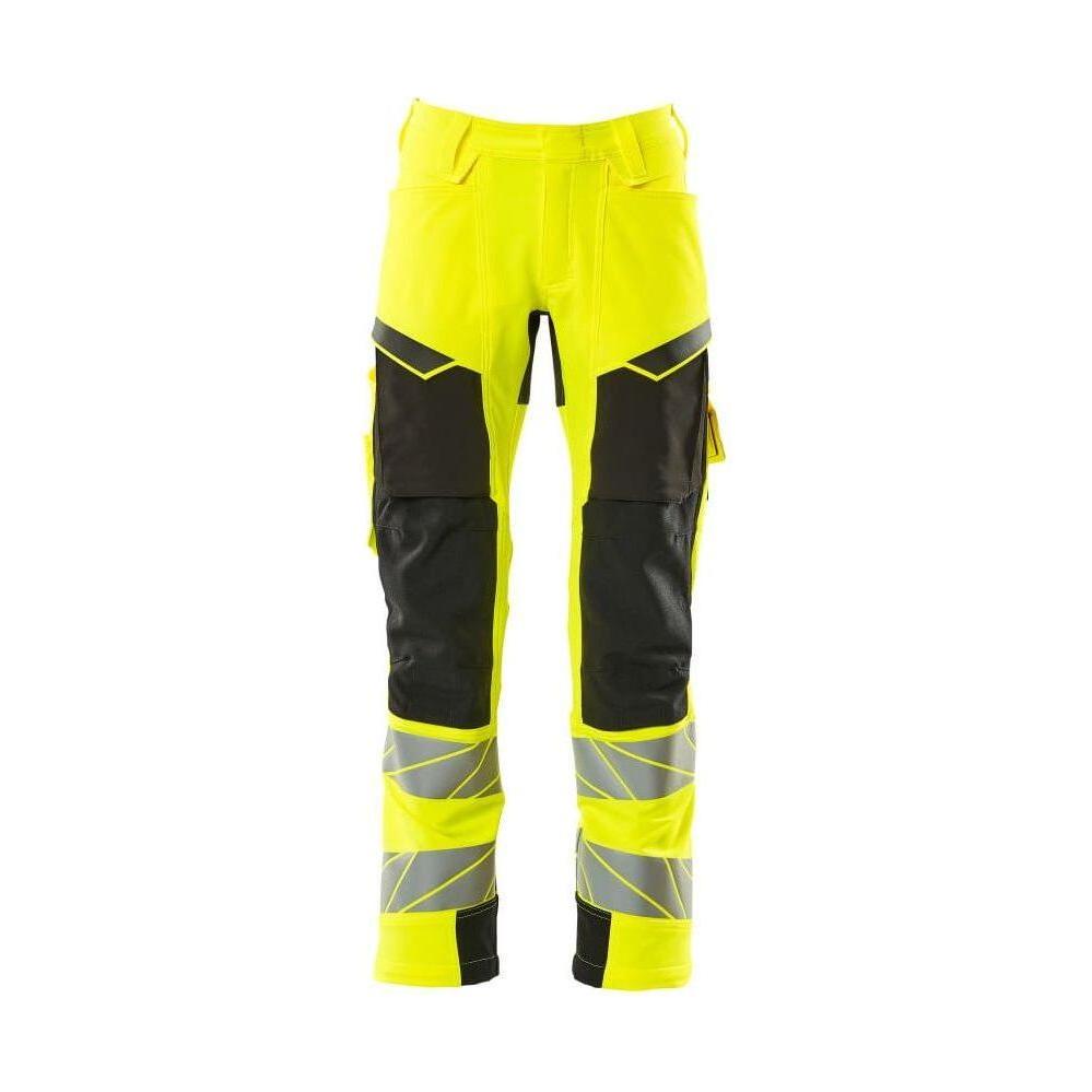 Mascot®Accelerate Safe Arbejdsbukser knælommer Full Stretch - 19079 - 511 - 1709 hi - vis gul/sort - Sikkerhedsgiganten
