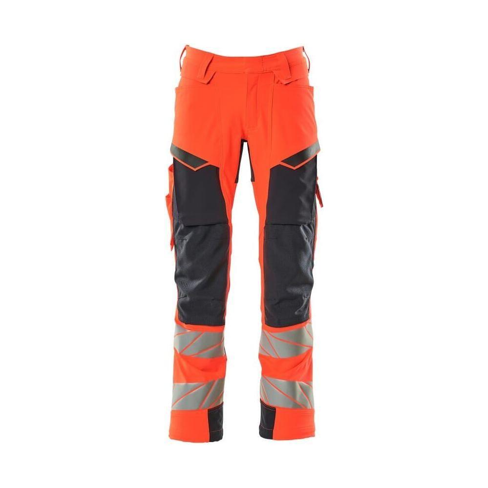 Mascot®Accelerate Safe Arbejdsbukser knælommer Full Stretch - 19079 - 511 - 22210 hi - vis rød/mørk marine
