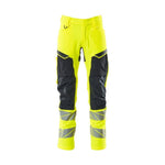 Mascot®Accelerate Safe Arbejdsbukser knælommer Full Stretch - 19479 - 711 - 17010 - hi - vis gul/mørk marine