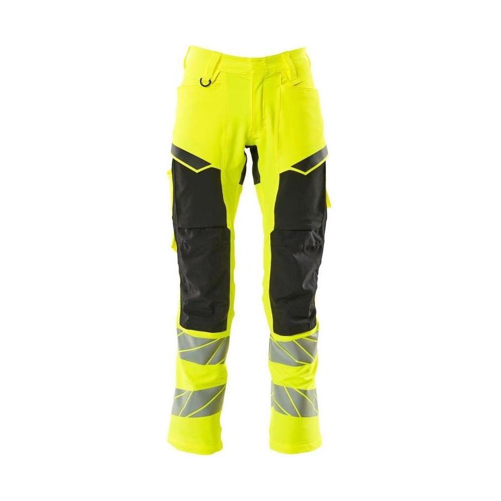 Mascot®Accelerate Safe Arbejdsbukser knælommer Full Stretch - 19479 - 711 - 1709 hi - vis gul/sort - Sikkerhedsgiganten