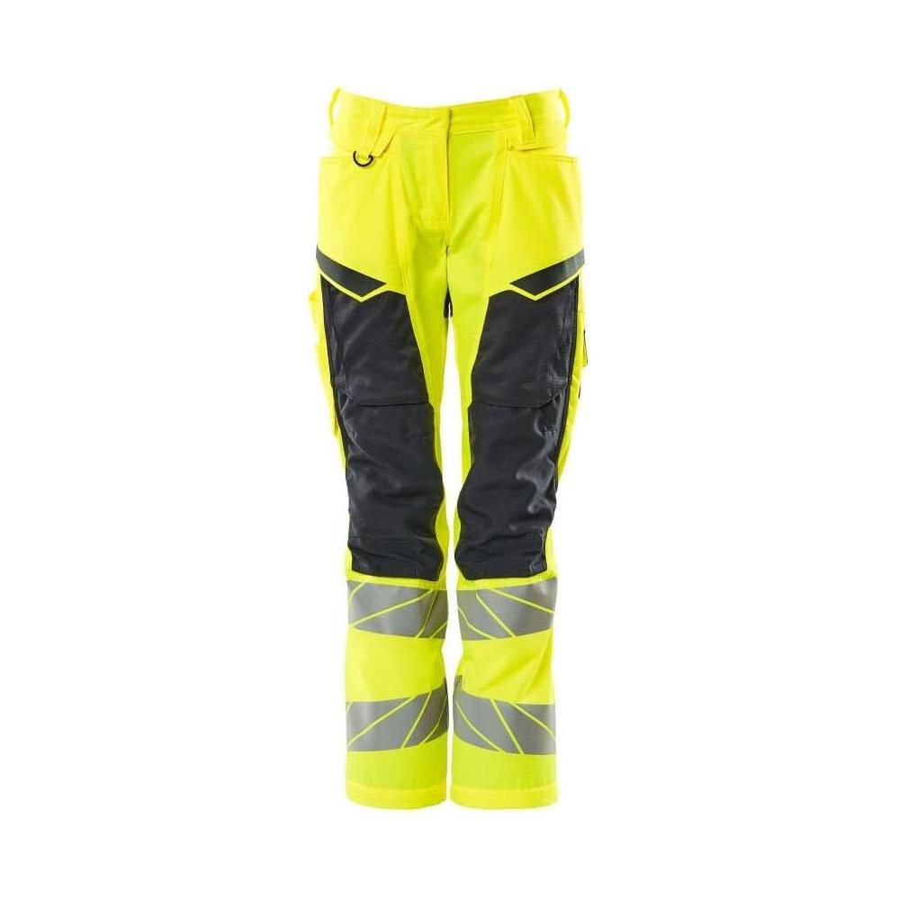 Mascot®Accelerate Safe Arbejdsbukser med knælommer dame pasform hi - vis orange 19578 - 236 - Sikkerhedsgiganten