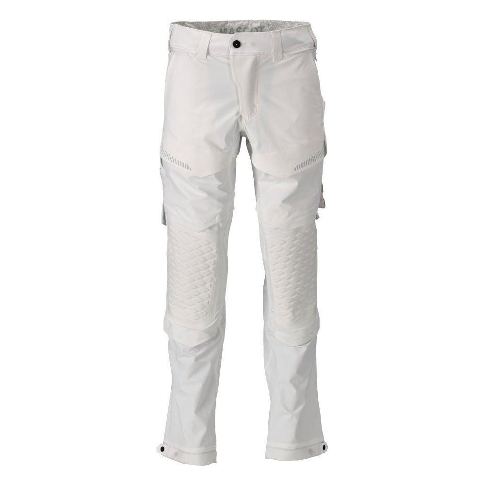 Mascot®Customized Arbejdsbukser, Knælommer, stretch 22279 - 605 - 06 hvid - Sikkerhedsgiganten