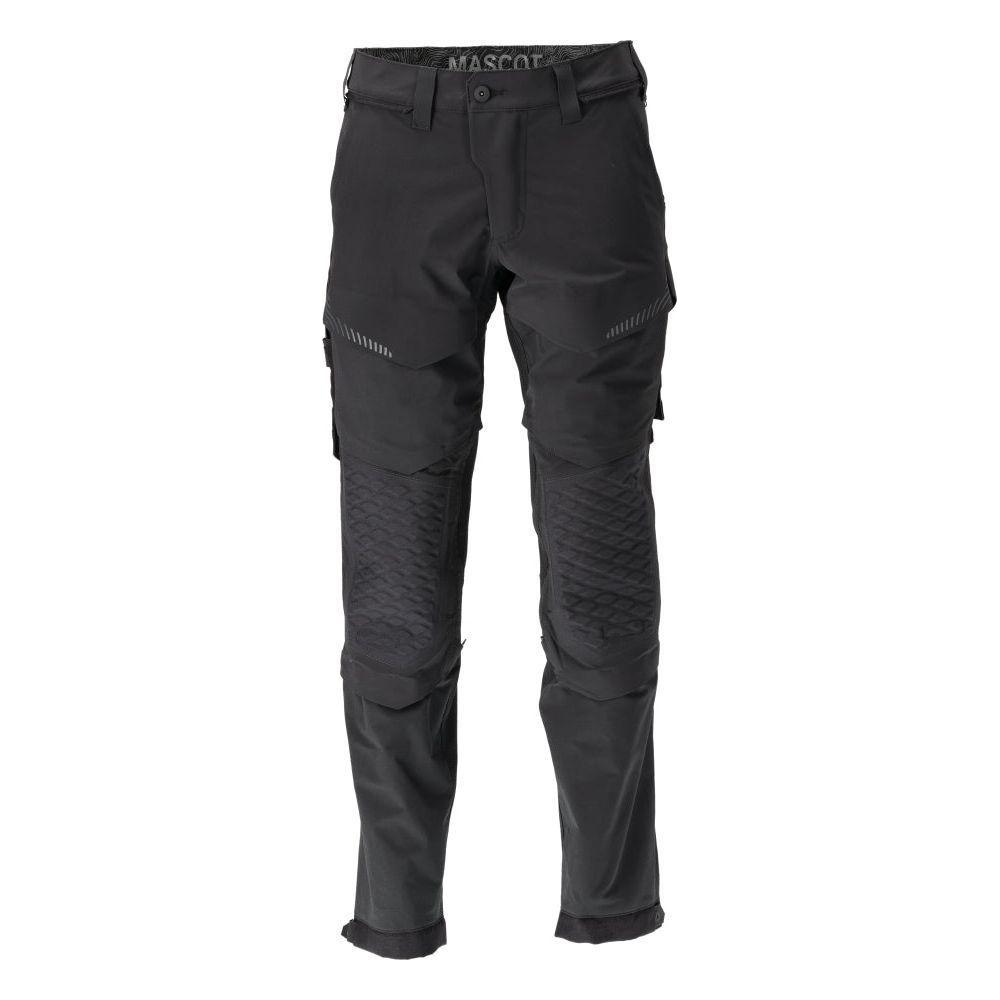 Mascot®Customized Arbejdsbukser, Knælommer, stretch 22279 - 605 - 09 sort - Sikkerhedsgiganten
