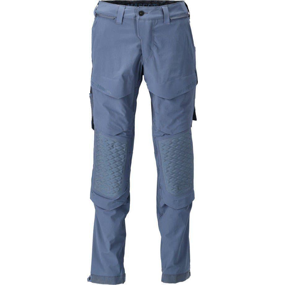 Mascot®Customized Arbejdsbukser, Knælommer, stretch 22279 - 605 - 85 stenblå - Sikkerhedsgiganten