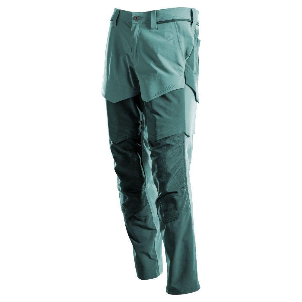 Mascot®Customized Arbejdsbukser med Knælommer, Full Stretch 22379 - 311 - 3534 lys skovgrøn/skovgrøn - Sikkerhedsgiganten