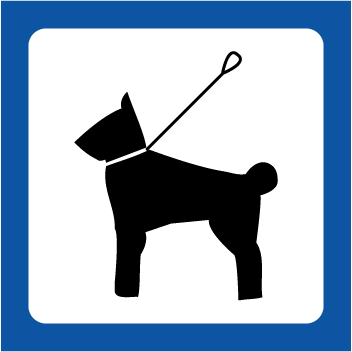 Piktogram Hund i snor 131120 - Sikkerhedsgiganten