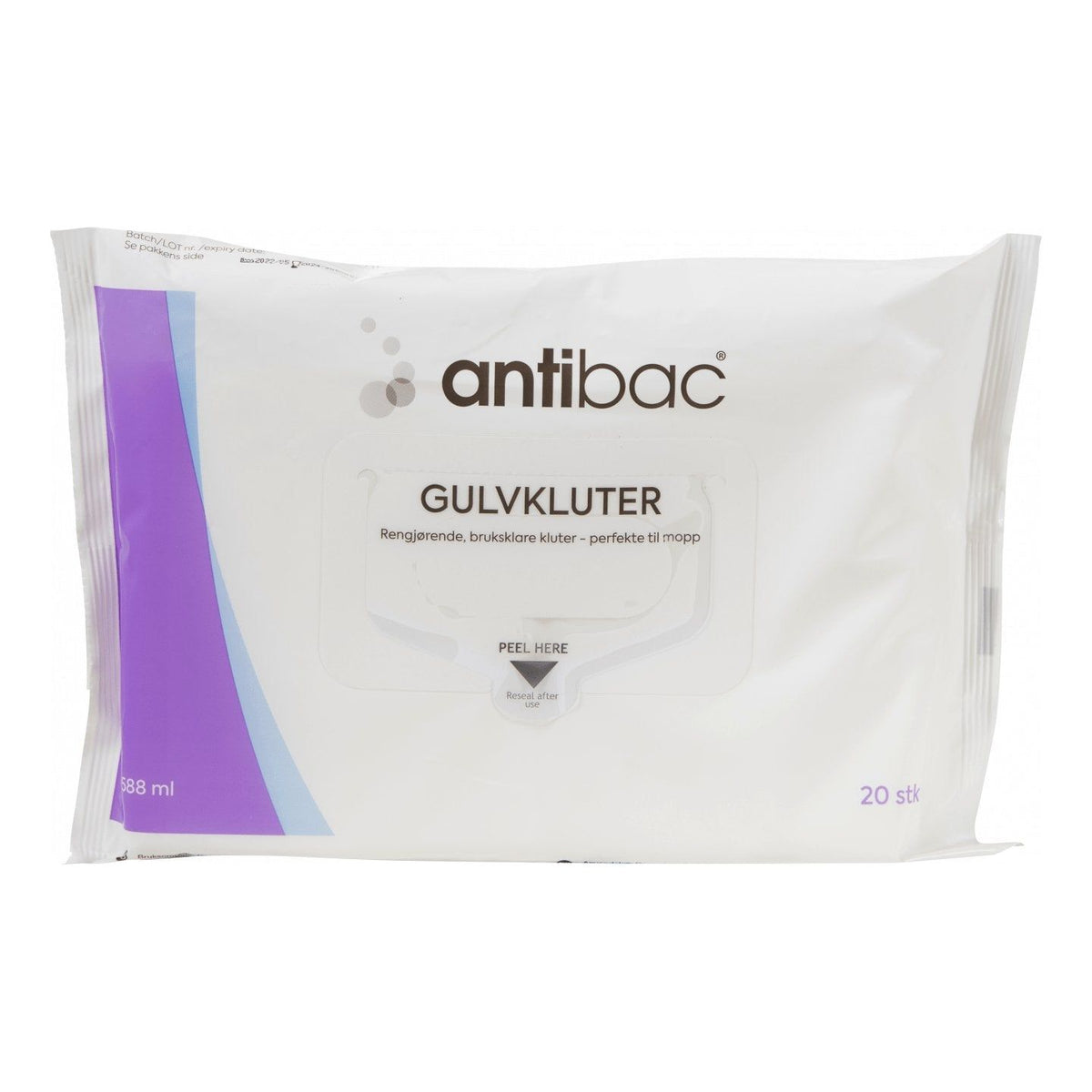 Plum Antibac Floor Wipes 20 stk. engangs gulvmopper - Sikkerhedsgiganten
