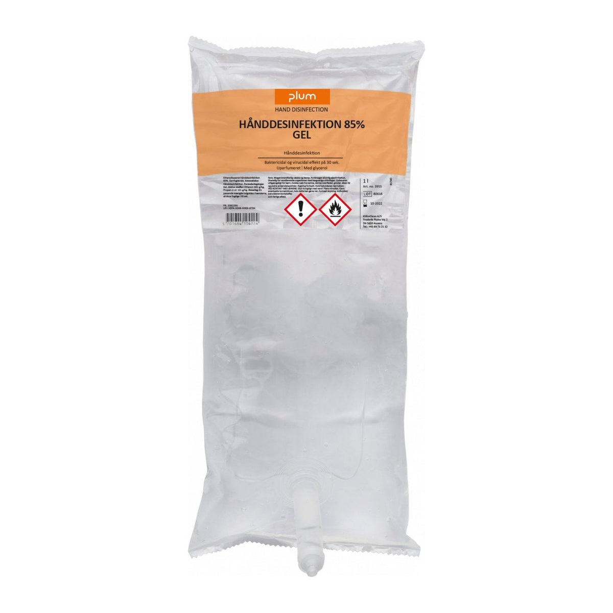 Plum Hånddesinfektion 85% Gel - Sikkerhedsgiganten