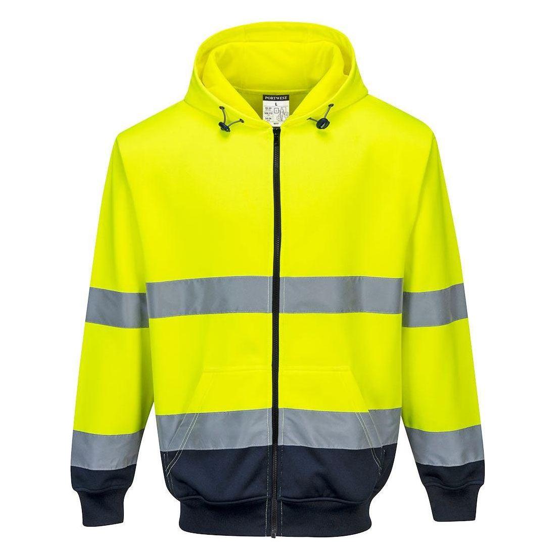 Portwest 2 farvet lynlås cardigan sweat B317 - Sikkerhedsgiganten
