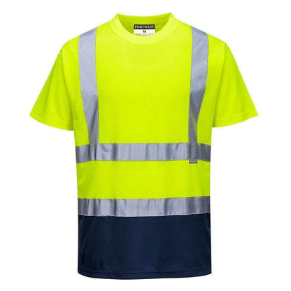 Portwest 2 farvet T - shirt S378 - Sikkerhedsgiganten
