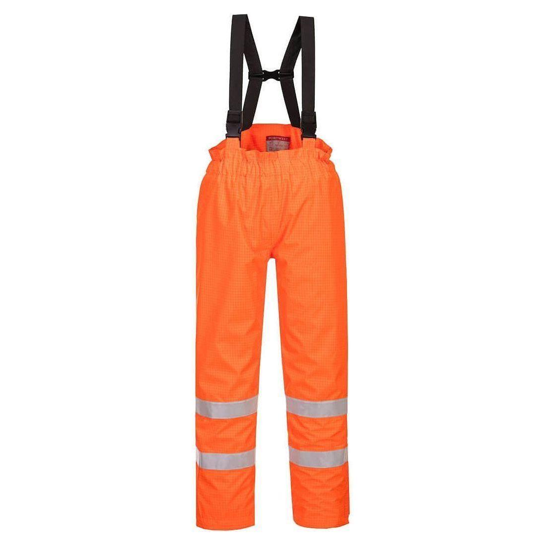 Portwest Bizflame Hi - Vis Anti - Statisk FR Regnbukser Med For S781 - Sikkerhedsgiganten