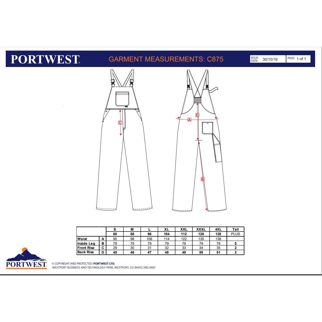 Portwest Burnley overall C875 - Sikkerhedsgiganten