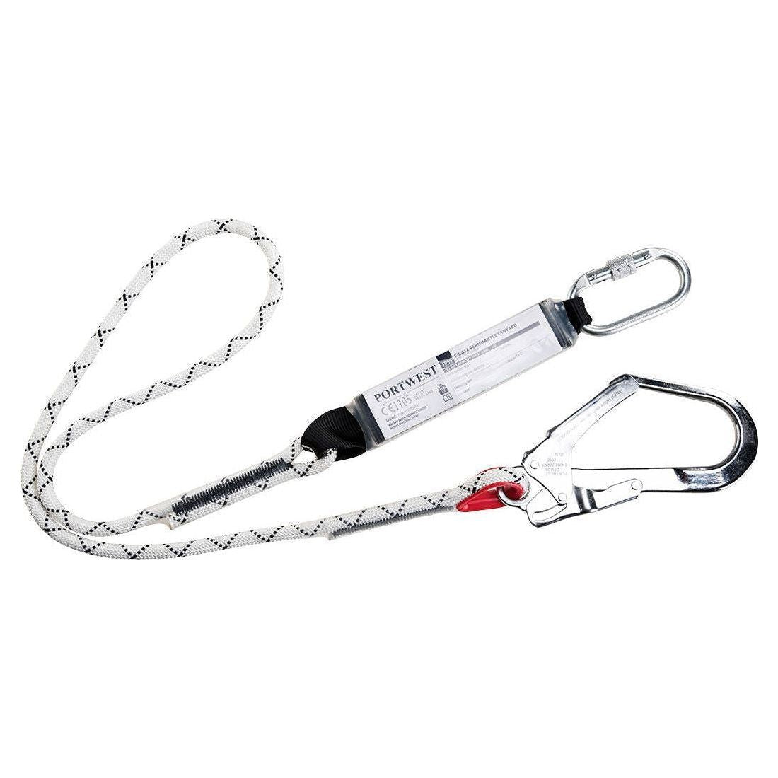 Portwest Enkelt Kernmantle Lanyard med falddæmper FP56 - Sikkerhedsgiganten