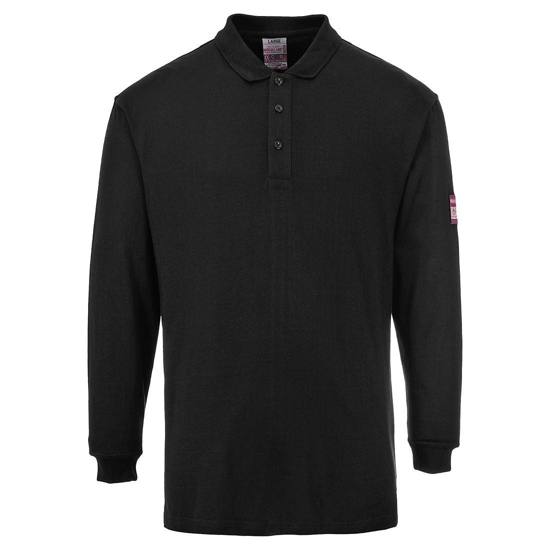 Portwest Flamme resident antistatisk langærmet polo shirts FR10 - Sikkerhedsgiganten