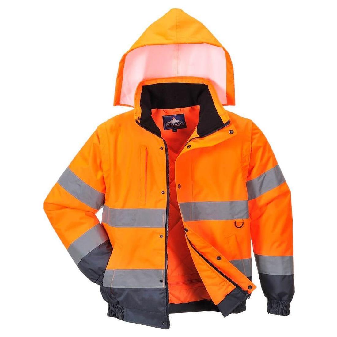 Portwest HI - vis 2 - i - 1 jakke C468 - Sikkerhedsgiganten