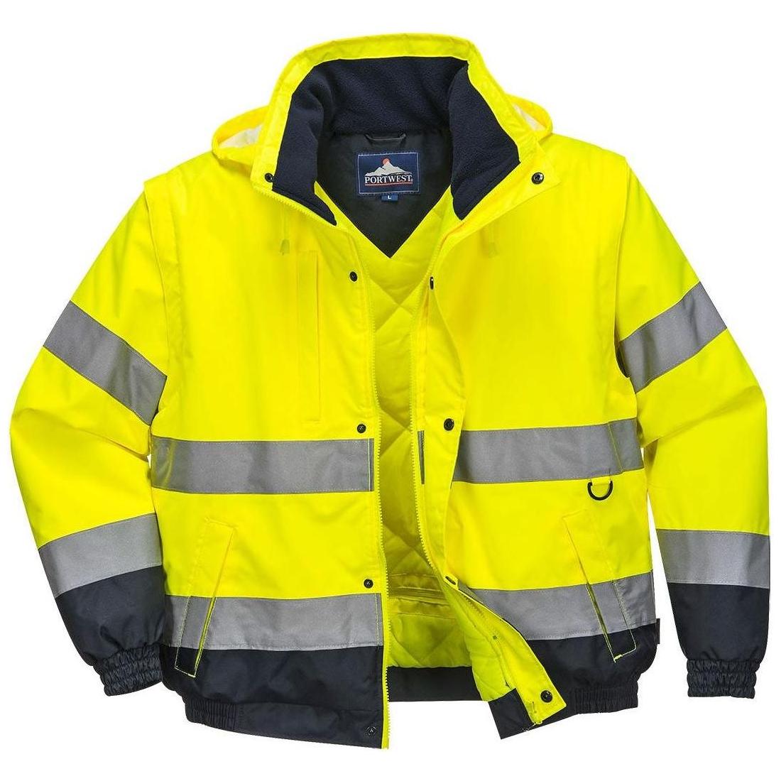Portwest HI - vis 2 - i - 1 jakke C468 - Sikkerhedsgiganten