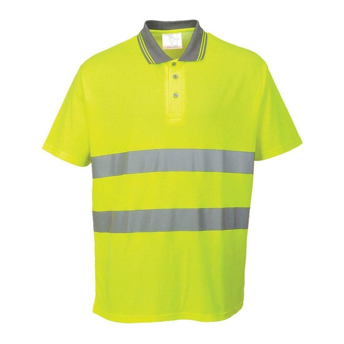 Portwest Hi - vis bomulds comfort poloshirts S171 - Sikkerhedsgiganten