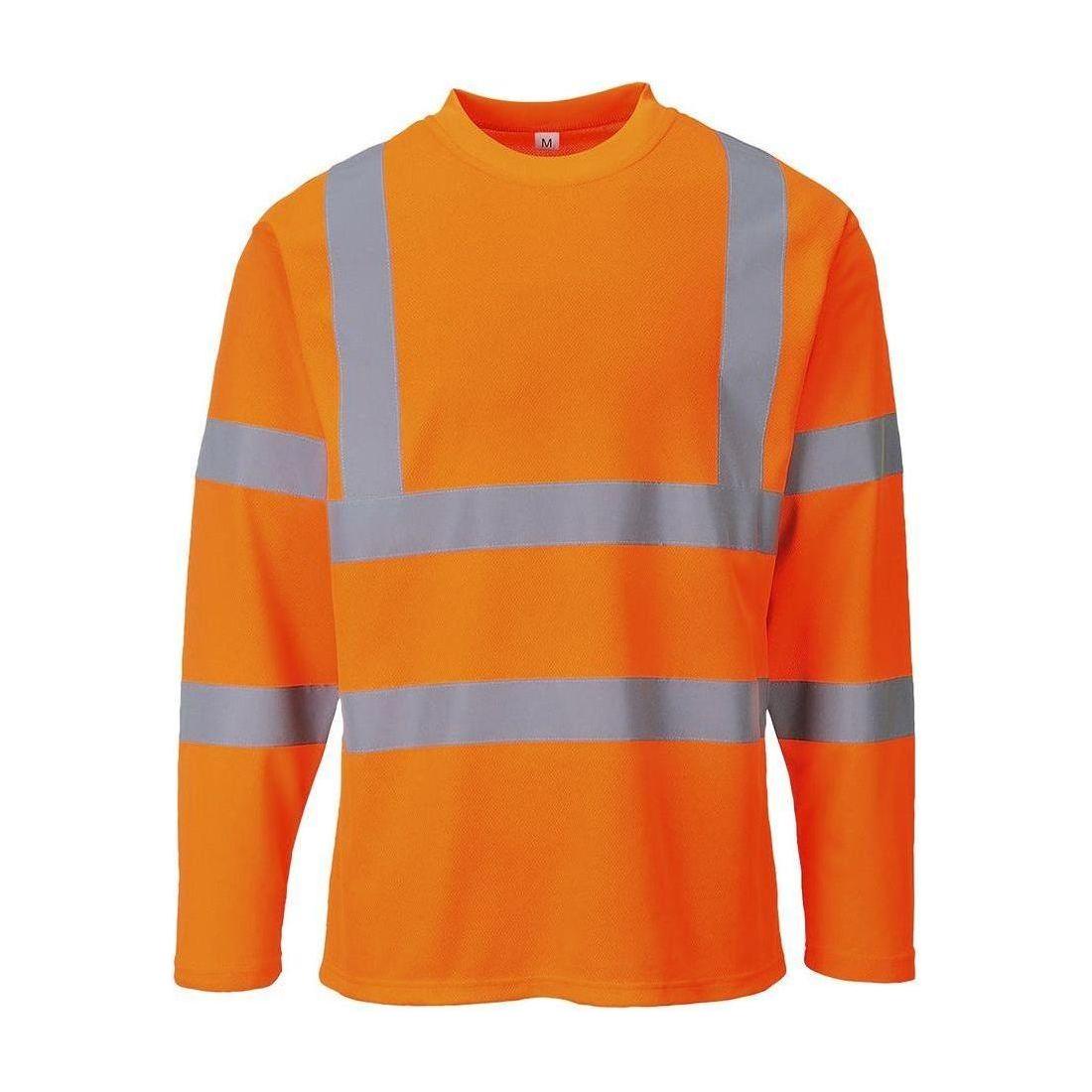 Portwest Hi - Vis Langærmet T - Shirt S278 - Sikkerhedsgiganten