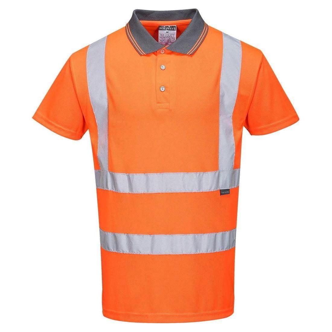 Portwest Hi - Vis Polo - Shirt Med Korte Ærmer RT22 - Sikkerhedsgiganten