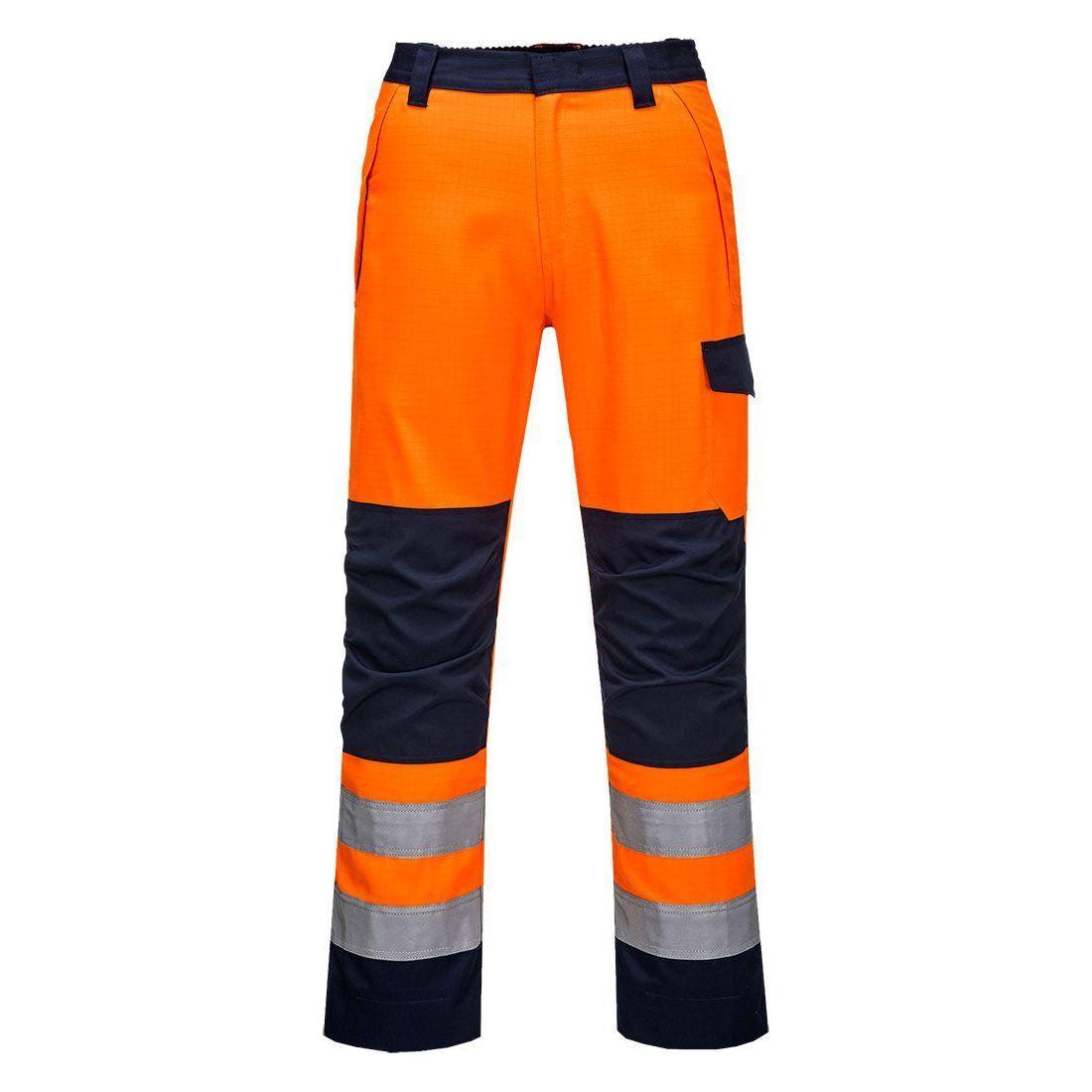 Portwest Modaflame RIS Orange/Marine bukser MV36 - Sikkerhedsgiganten