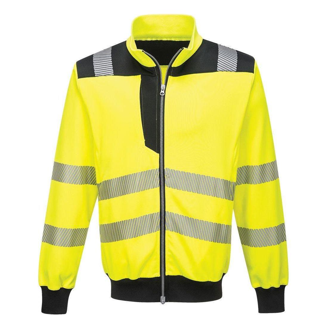 Portwest PW3 hi - vis sweatshirt cardigan PW370 - Sikkerhedsgiganten