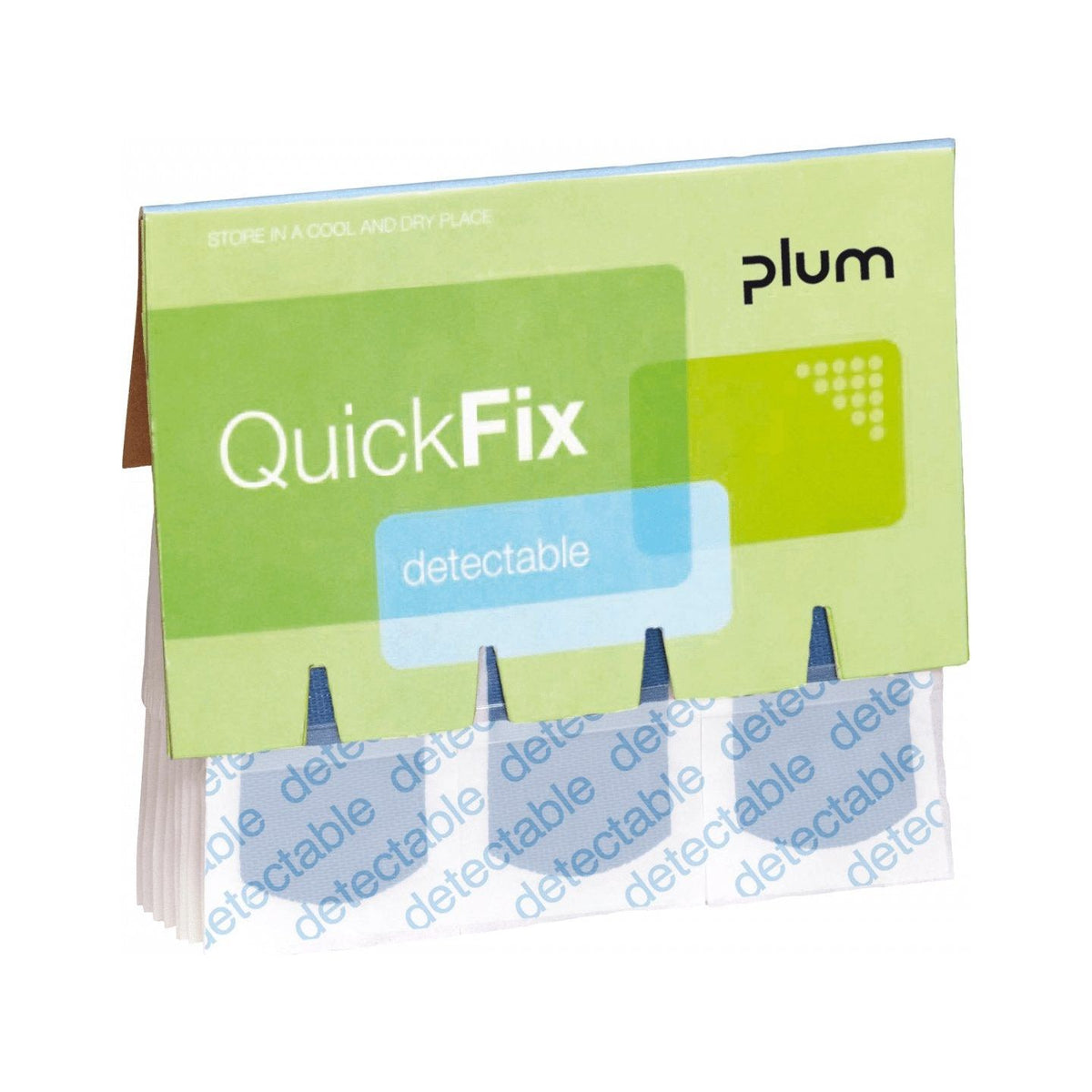 QuickFix plaster Detectable plasterrefiller med 45 stk. - Sikkerhedsgiganten