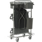 Rengøringsvogn, Vikan Slimliner, 795x400x830mm, grå, metal/PVC/PP/aluminium, til fugtsystem, med til - Sikkerhedsgiganten