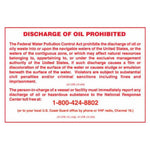 Sign IMO 1043 Discharge of oil prohibited 125242 - Sikkerhedsgiganten