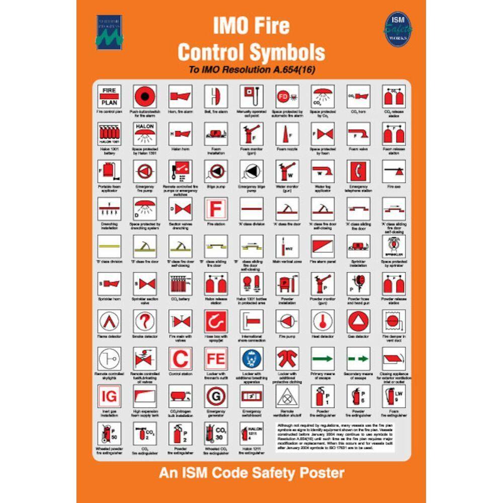 Sign IMO 1057 IMO fire control symbols 125246 - Sikkerhedsgiganten