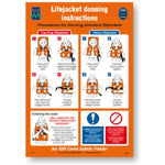Sign IMO 1086 Lifejacket Donning 125326 - Sikkerhedsgiganten