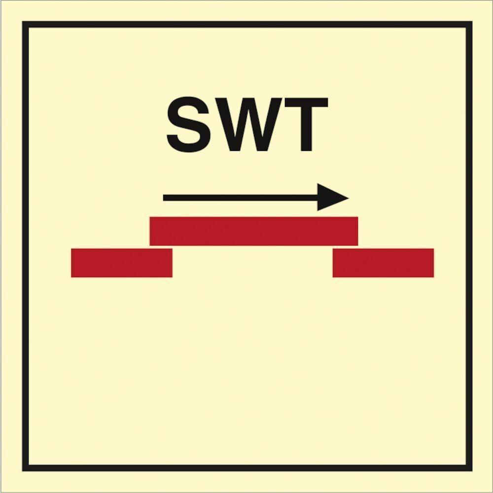 Sign IMO A class self closing semi - watertight slid 104232 - Sikkerhedsgiganten