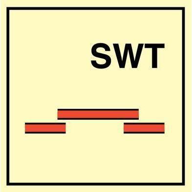 Sign IMO A class sliding fire door SWT 104238 - Sikkerhedsgiganten