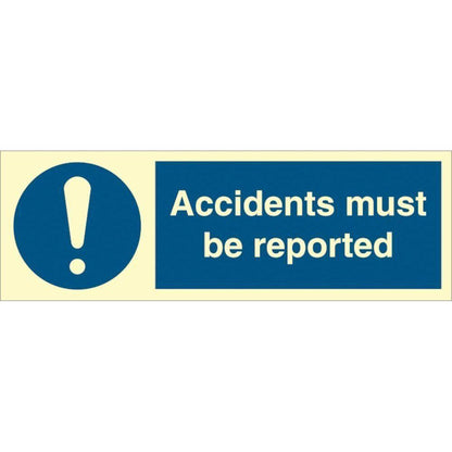 Sign IMO Accidents must be reported 106210 - Sikkerhedsgiganten