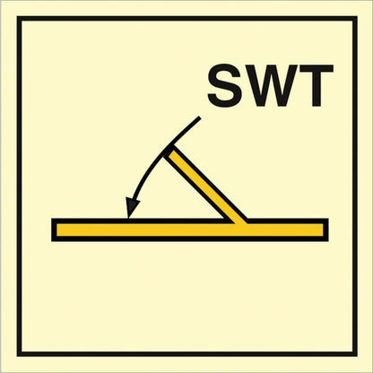 Sign IMO B class self closing semi - watertight fire door 104247 - Sikkerhedsgiganten