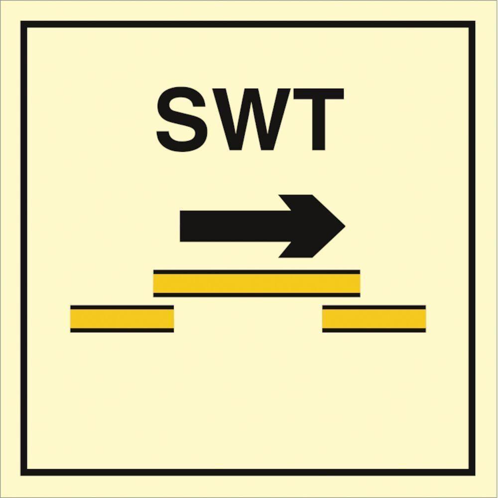Sign IMO B class self closing semi - watertight sliding door SWT 104235 - Sikkerhedsgiganten