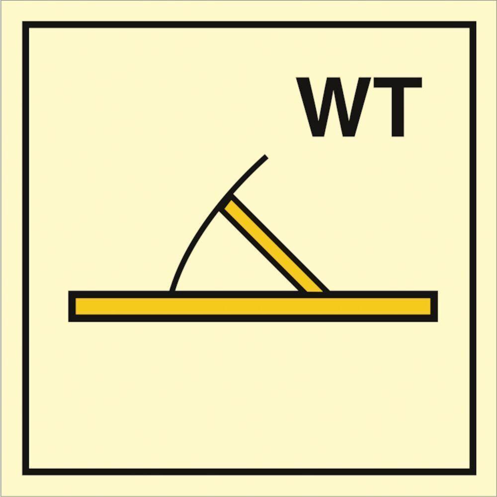 Sign IMO B class watertight fire door 104251 - Sikkerhedsgiganten