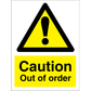 Sign IMO Caution out of order 107115 - Sikkerhedsgiganten