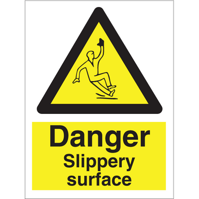 Sign IMO Caution slippery surface 107009 - Sikkerhedsgiganten
