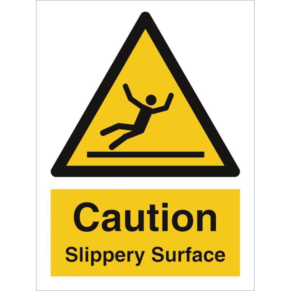 Sign IMO Caution slippery surface 107009 - Sikkerhedsgiganten