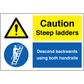 Sign IMO Caution - Steep ladders 120028 - Sikkerhedsgiganten