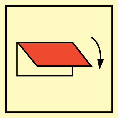 Sign IMO Closing appliance for exterior ventilation inlet or outlet 10472 - Sikkerhedsgiganten